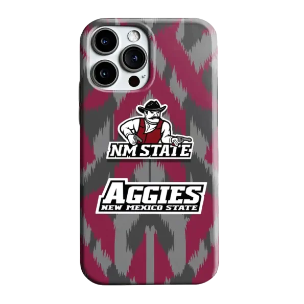 new mexico state aggies chevron zigzag crimson phone case best selling
