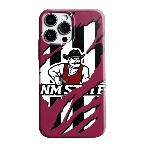 new mexico state aggies claw scar crimson black phone case best selling