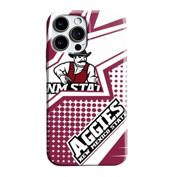 new mexico state aggies star outline crimson phone case best selling
