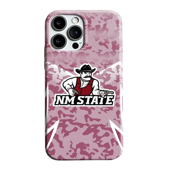 new mexico state aggies striped overlay crimson phone case best selling
