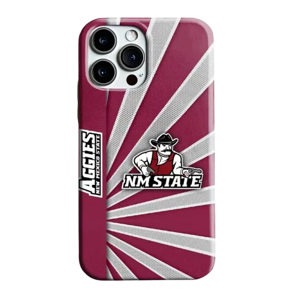 new mexico state aggies sunburst rays crimson phone case best selling