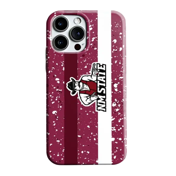 new mexico state aggies textured stripe crimson phone case best selling