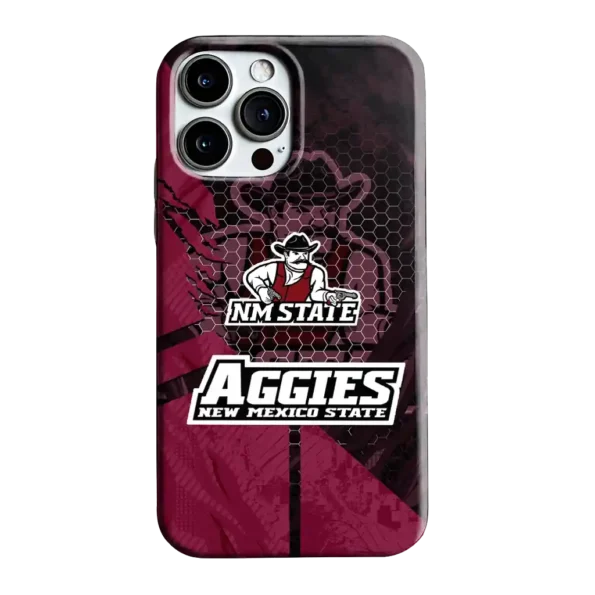 new mexico state aggies web overlay crimson phone case best selling