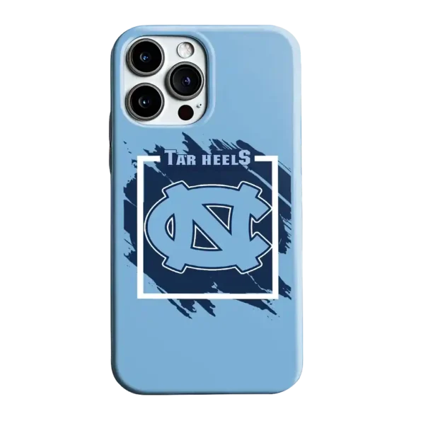 north carolina tar heels brush square light blue phone case best selling