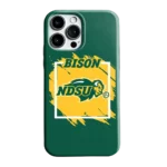 north-dakota-state-bison-brush-square-green-phone-case-best-selling.webp
