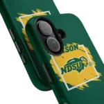 north-dakota-state-bison-brush-square-green-phone-case-best-selling.webp