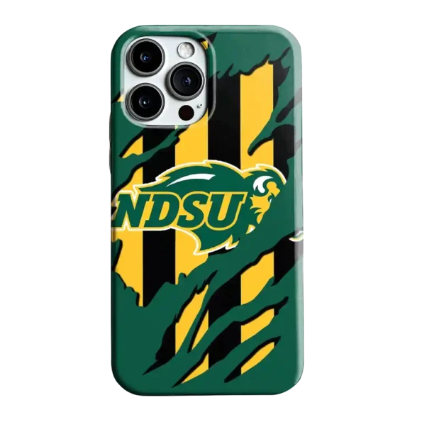 north dakota state bison claw scar green black phone case best selling