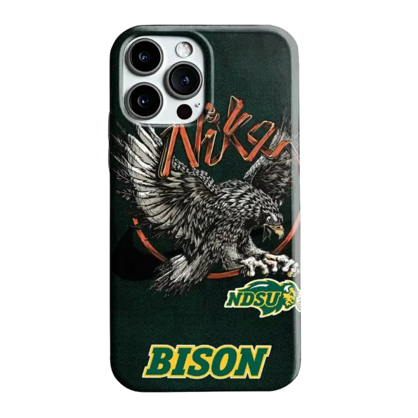 north dakota state bison eagle soar green phone case best selling