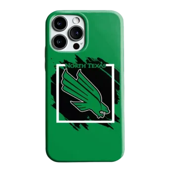 North Texas Mean Green Brush Square Green Phone Case