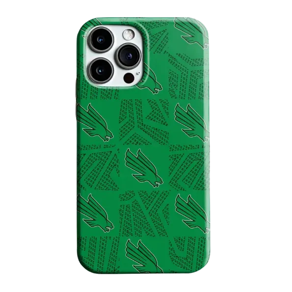 north texas mean green chevron squares green phone case best selling