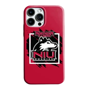 Northern Illinois Huskies Brush Square Red Phone Case