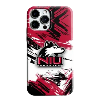 Northern Illinois Huskies Brushstroke Clash Red White Phone Case