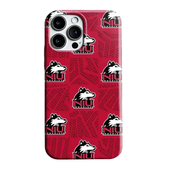 northern illinois huskies chevron squares red phone case best selling