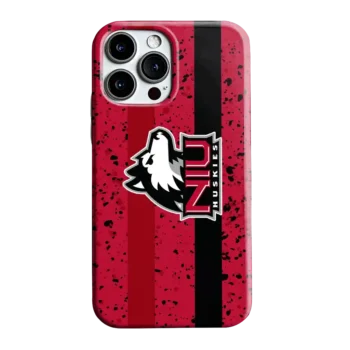 Northern Illinois Huskies Textured Stripe Red Phone Case
