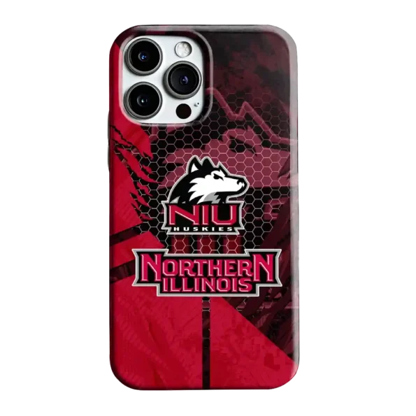 northern illinois huskies web overlay red phone case best selling