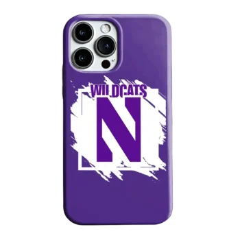 Northwestern Wildcats Brush Square Purple Phone Case