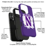 northwestern-wildcats-brush-square-purple-phone-case-best-selling.webp