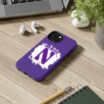 northwestern-wildcats-brush-square-purple-phone-case-best-selling.webp