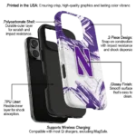 northwestern-wildcats-brushstroke-clash-purple-white-phone-case-best-selling.webp