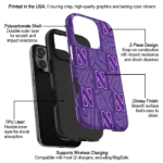 northwestern-wildcats-chevron-squares-purple-phone-case-best-selling.webp