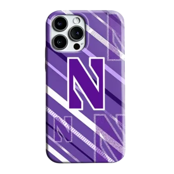 Northwestern Wildcats Linear Stripes Purple Phone Case