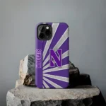 northwestern-wildcats-sunburst-rays-purple-phone-case-best-selling.webp