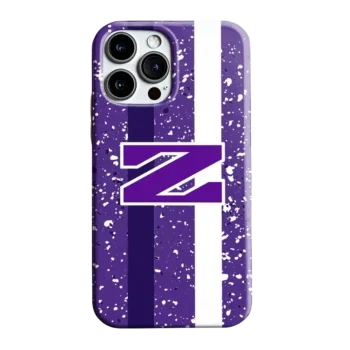 Northwestern Wildcats Textured Stripe Purple Phone Case