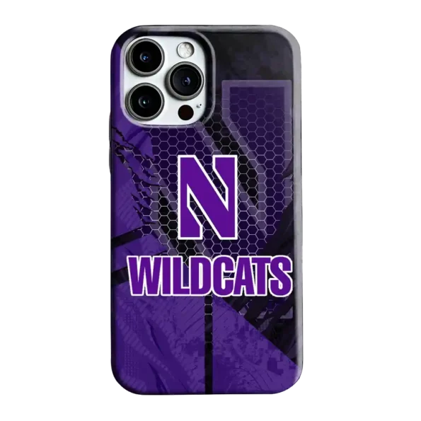 northwestern wildcats web overlay purple phone case best selling