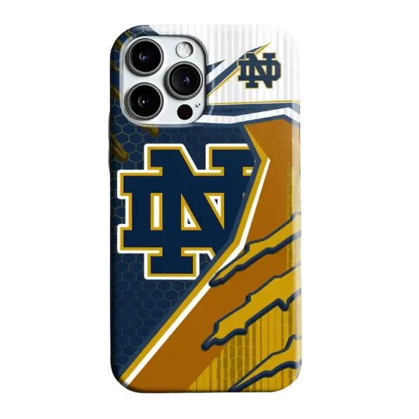 notre dame fighting irish armor streaks navy phone case best selling
