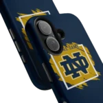 notre-dame-fighting-irish-brush-square-navy-phone-case-best-selling.webp