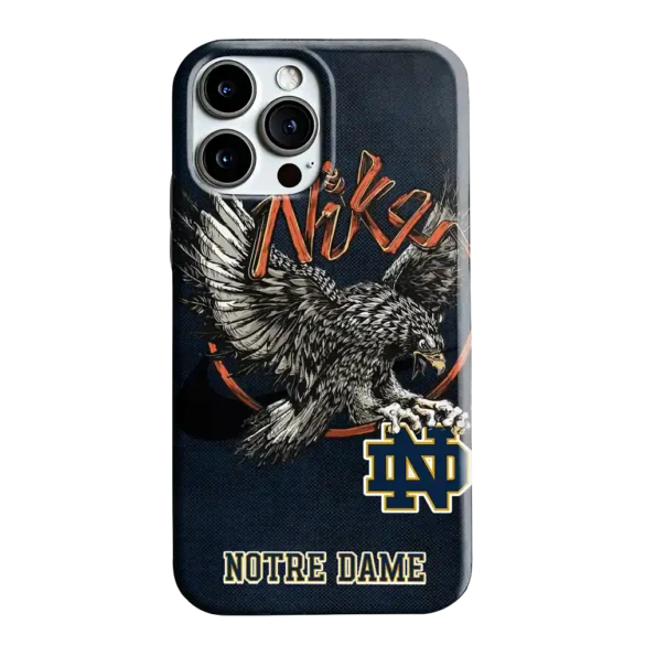 notre dame fighting irish eagle soar navy phone case best selling