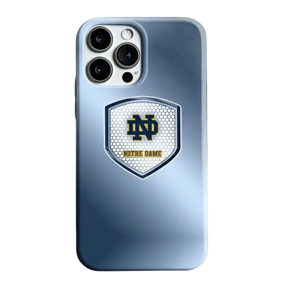 notre dame fighting irish shield mesh navy phone case best selling