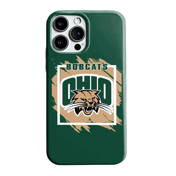 ohio bobcats brush square green phone case best selling