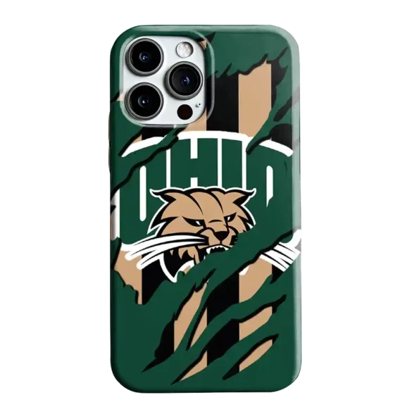 ohio bobcats claw scar green black phone case best selling