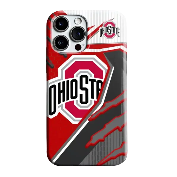 ohio state buckeyes armor streaks scarlet phone case best selling