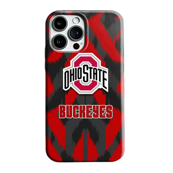 ohio state buckeyes chevron zigzag scarlet phone case best selling
