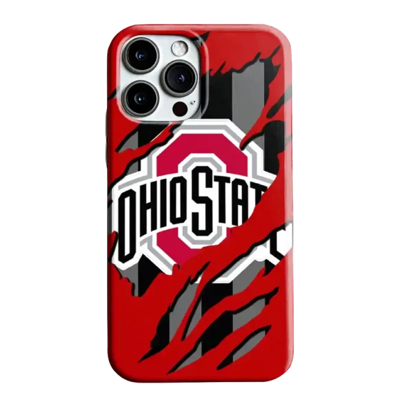 ohio state buckeyes claw scar scarlet black phone case best selling
