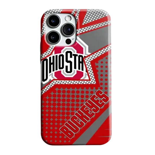 ohio state buckeyes star outline scarlet phone case best selling