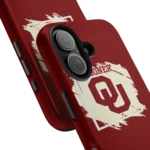 oklahoma-sooners-brush-square-crimson-phone-case-best-selling.webp