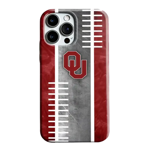 oklahoma sooners yard markers crimson gray phone case best selling