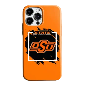 Oklahoma State Cowboys Brush Square Orange Phone Case