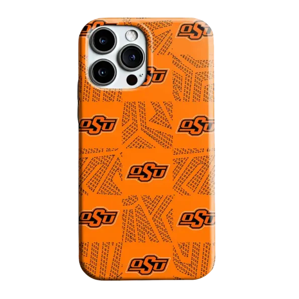 oklahoma state cowboys chevron squares orange phone case best selling