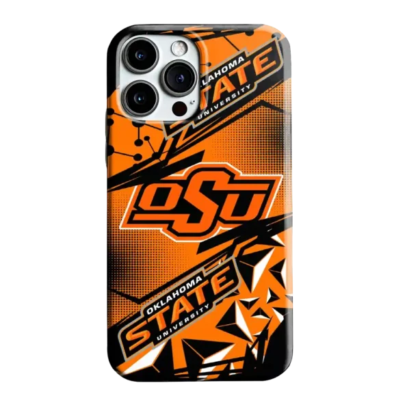 oklahoma state cowboys jagged flash orange black phone case best selling
