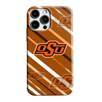 Oklahoma State Cowboys Linear Stripes Orange Phone Case