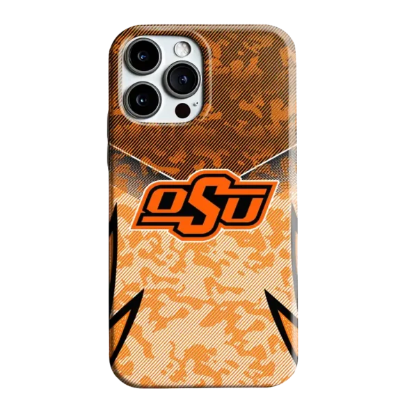 oklahoma state cowboys striped overlay orange phone case best selling
