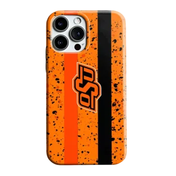 Oklahoma State Cowboys Textured Stripe Orange Phone Case