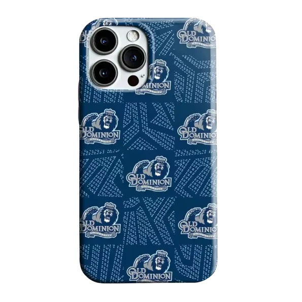 old dominion monarchs chevron squares blue phone case best selling
