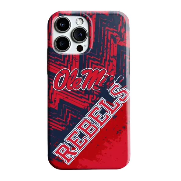 ole miss rebels abstract zigzag red phone case best selling