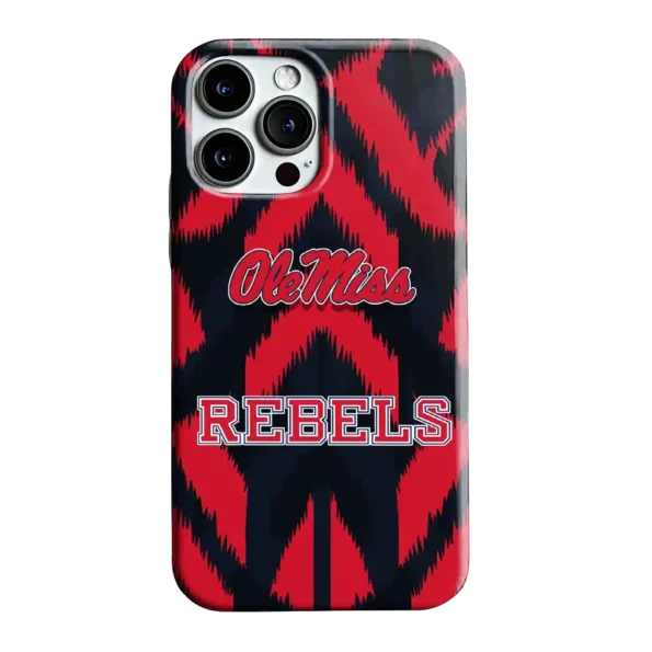 ole miss rebels chevron zigzag red phone case best selling