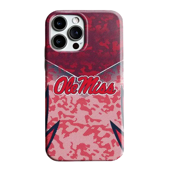 ole miss rebels striped overlay red phone case best selling